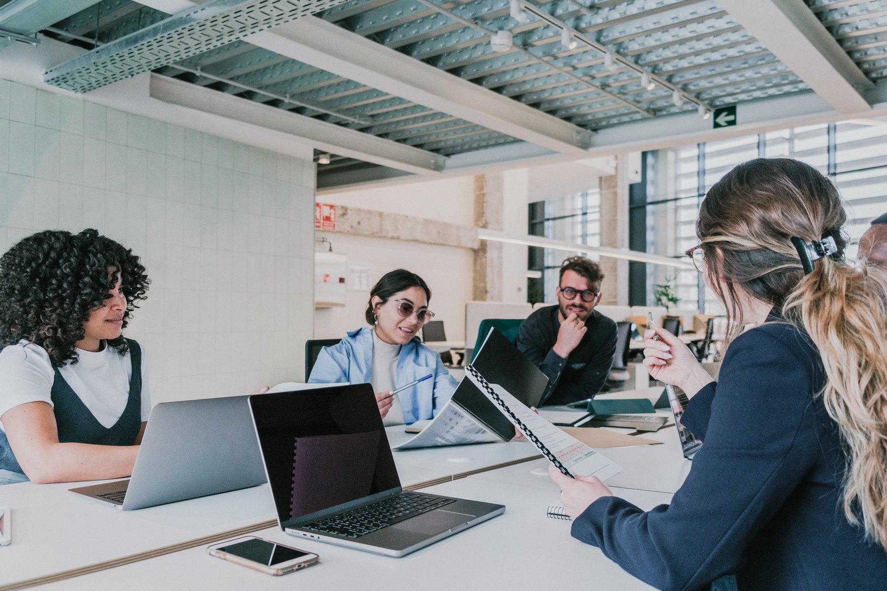 Cool Corporate Team Working in an Office